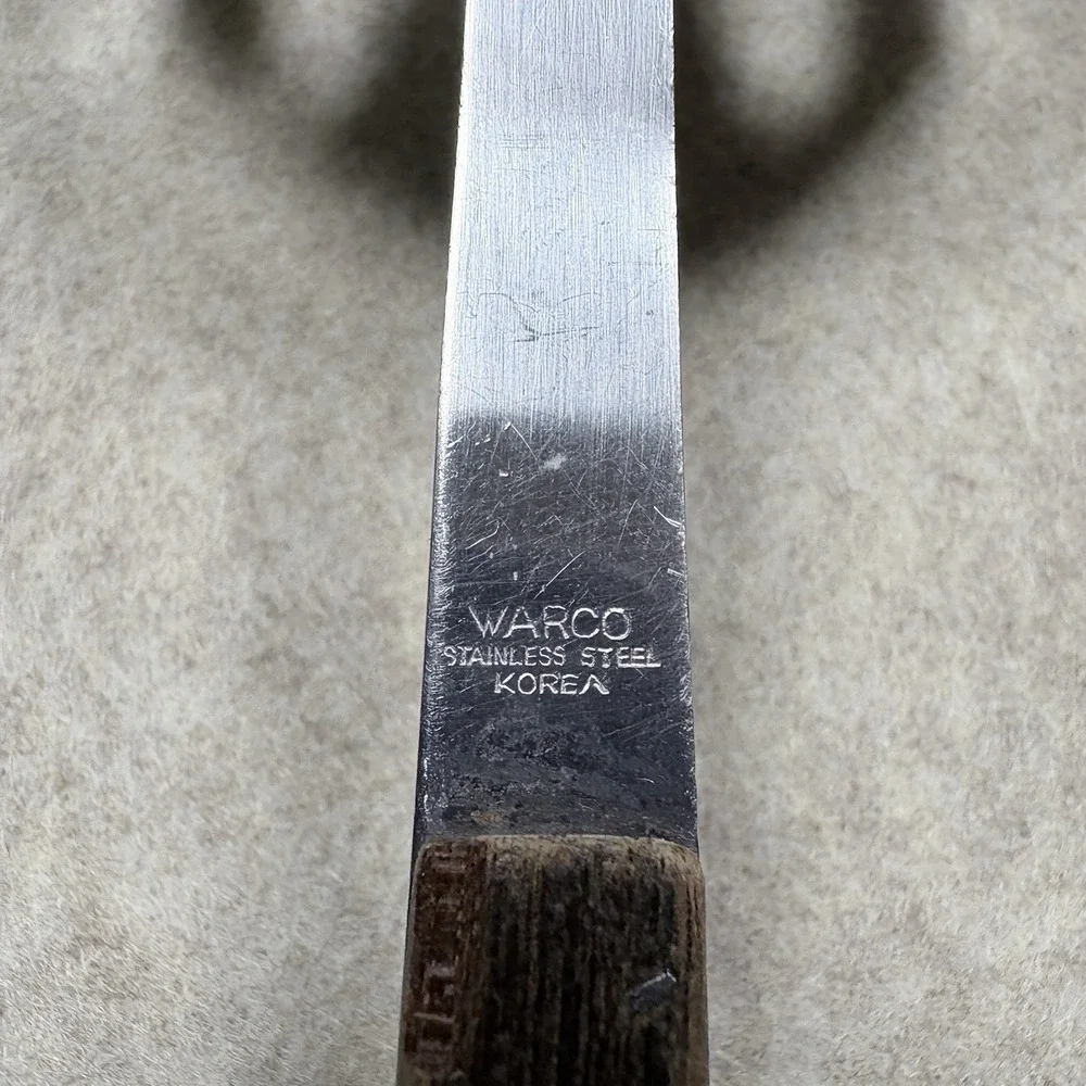 Warco Phillips 66 Slotted Spatula Turner, Stainless Steel & Wood Handle 9